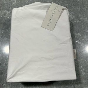 Casaluna new white full fitted sheet 100% supima cotton nwt